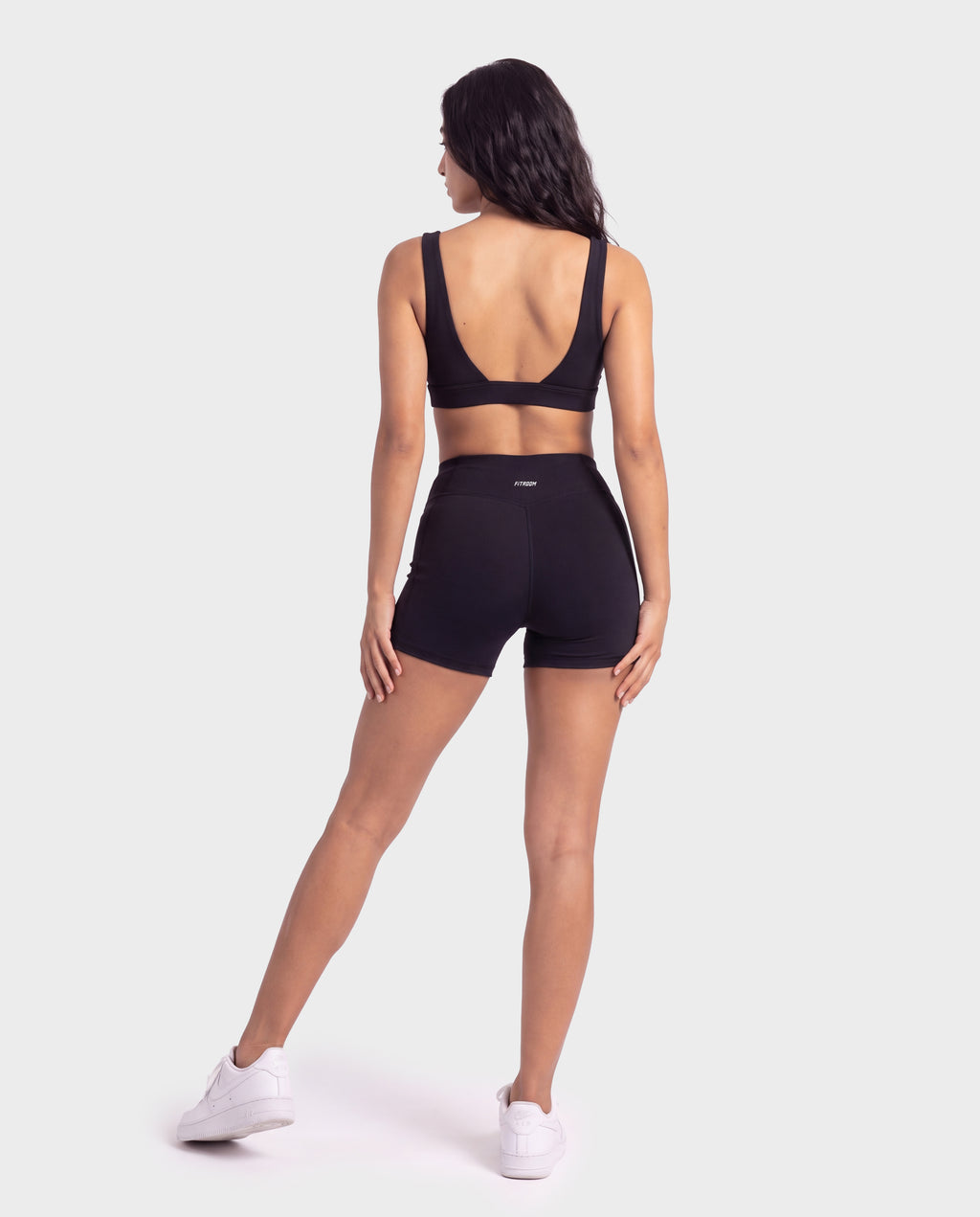 Invisible Push-up Short Set Black