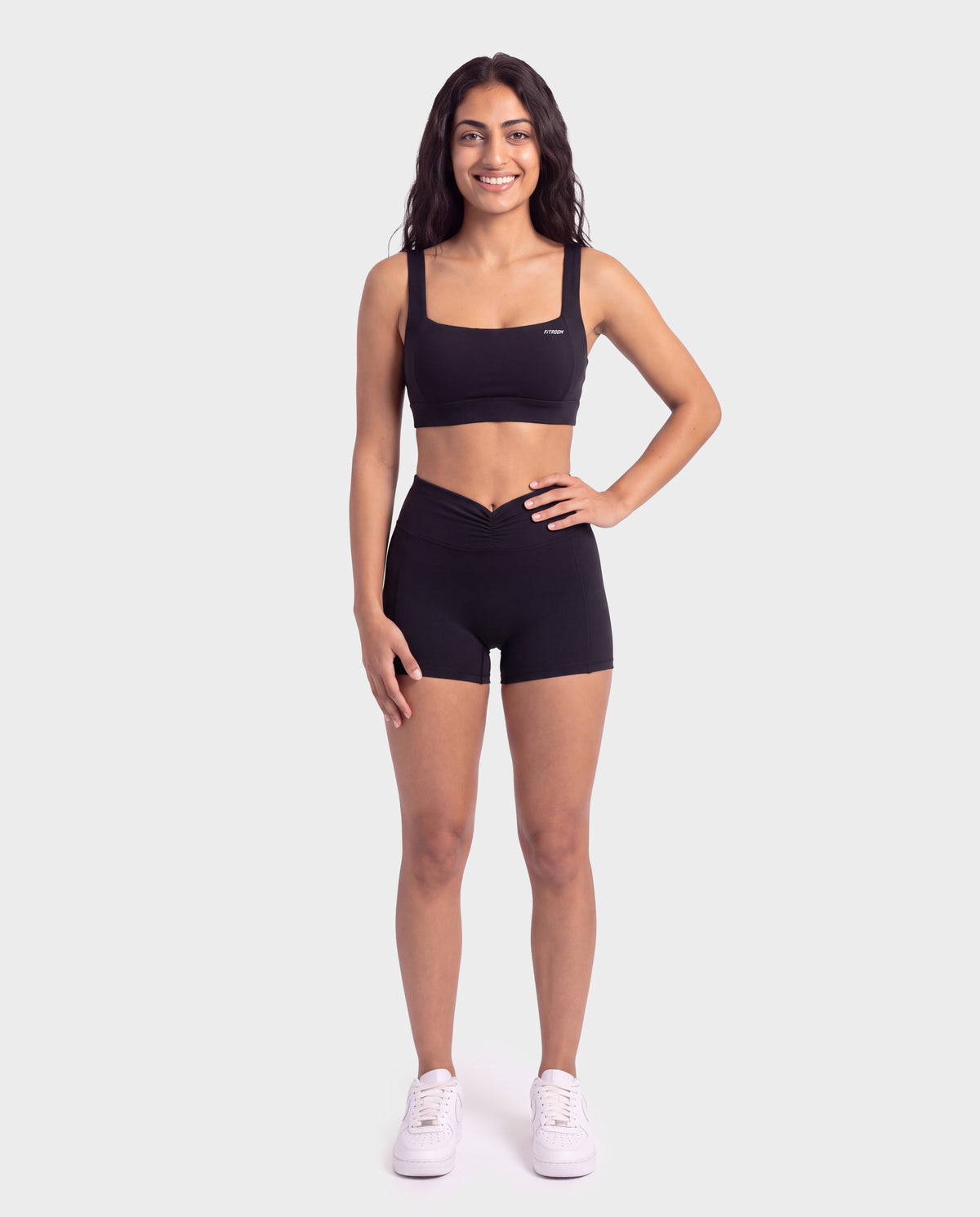 Invisible Push-up Short Set Black