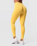 Push-up Low Waist Leggings Yellow