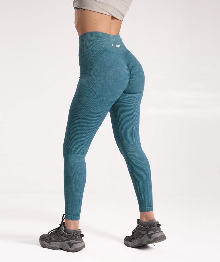 PEDAL PUSHERS GREEN ORANGE LEGGINGS