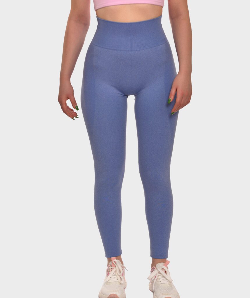 Knit Suspender Leggings - Clear Blue main image 0