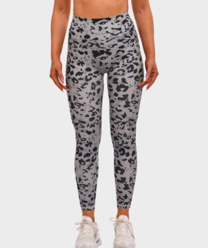 Push-up Leggings Grey Leopard