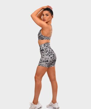 Push-up Set Short Grey Leopard