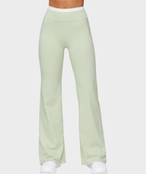 Flared Leggings Grass Green Storm