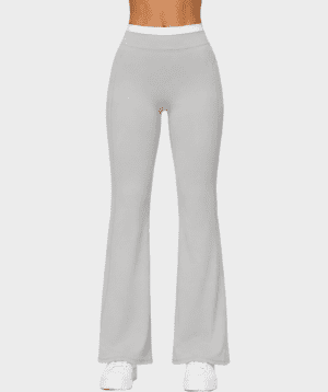 Flared Leggings Light Grey Storm