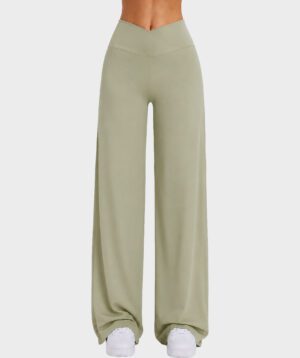 Flared Leggings Khaki V