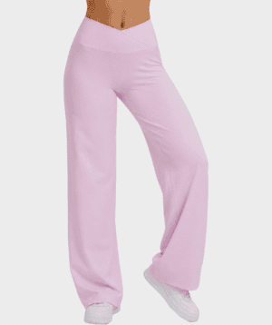 Flared Leggings Baby Pink V