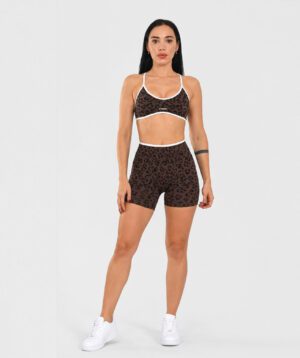 Push-up Short Set Brown Leopard Spirit